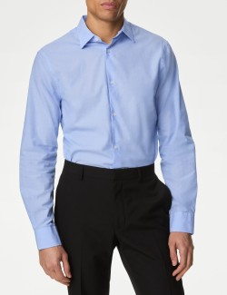 Regular Fit Pure Cotton Textured Shirt