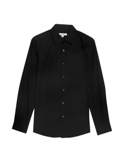 Pure Cotton Textured Shirt