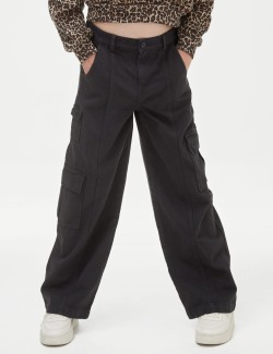 Wide Leg Cotton Rich Cargos (6-16 Yrs)