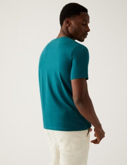 Tričko ke krku z čisté bavlny