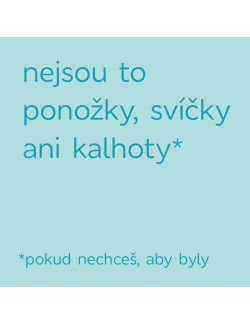 Dárková karta v hodnotě 1.500Kč s obálkou "Nejsou to ponožky, svičky ani kalhoty*"