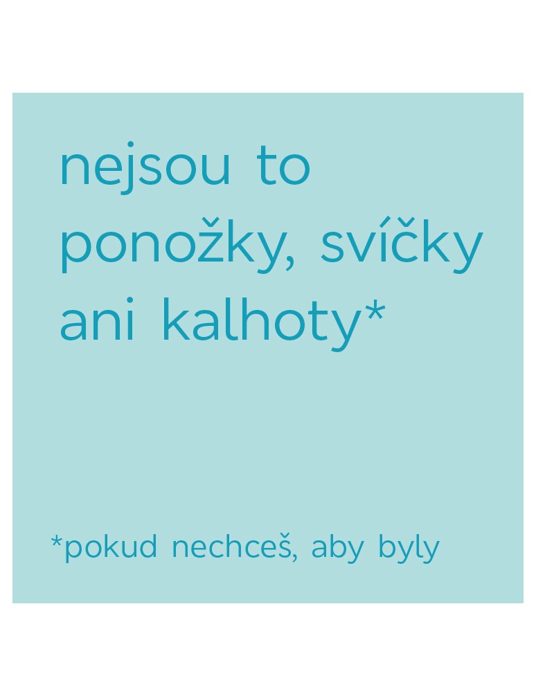 Dárková karta v hodnotě 1.500Kč s obálkou "Nejsou to ponožky, svičky ani kalhoty*"