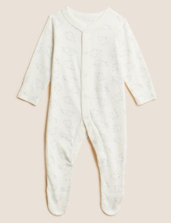 3pk Pure Cotton Sleepsuits (5lbs - 3 Yrs)