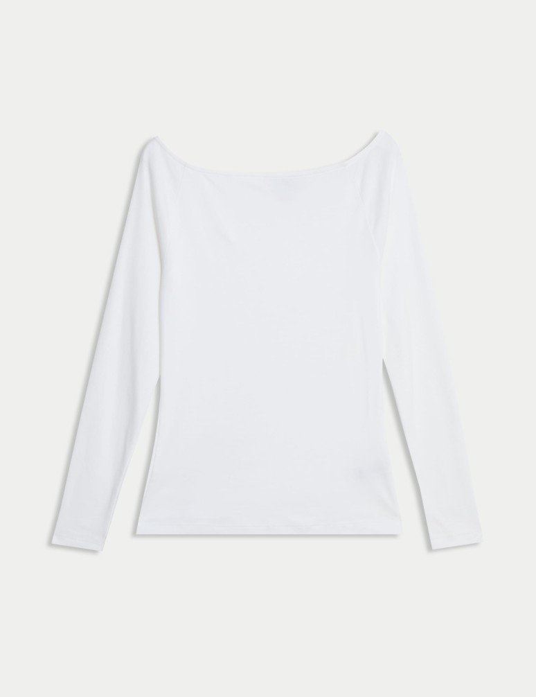 Pure Cotton Off The Shoulder Top