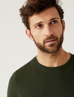 Tričko ke krku z čisté bavlny