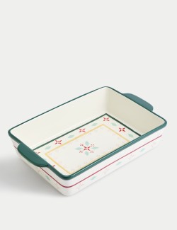 Patterned Ceramic Oven Dish