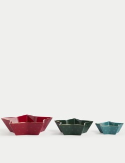 Set of 3 Star Nibble Bowls