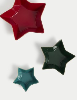 Set of 3 Star Nibble Bowls