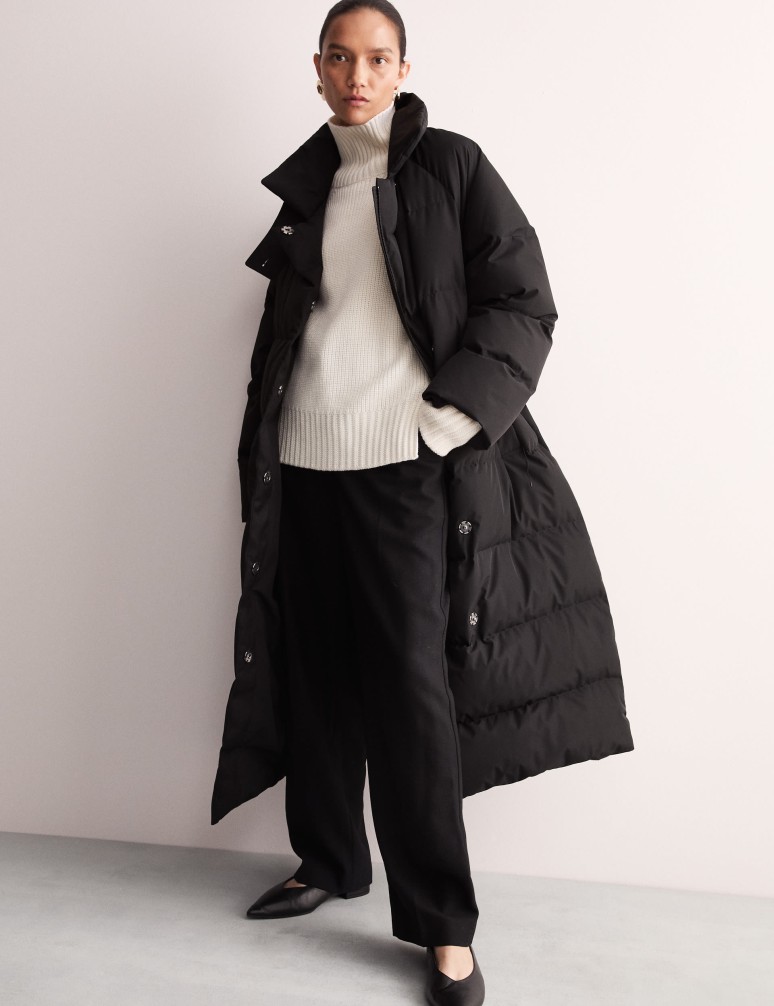 Quilted Longline Coat