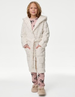 Heart Hooded Dressing Gown (1-16 Yrs)