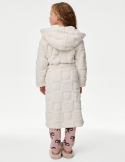 Heart Hooded Dressing Gown (1-16 Yrs)