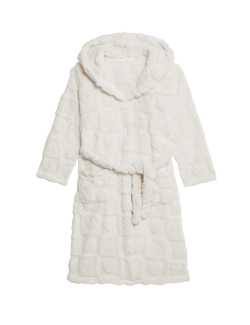 Heart Hooded Dressing Gown (1-16 Yrs)