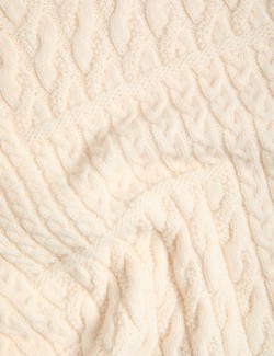 Cable Knit Tipped Detail Relaxed Jumper