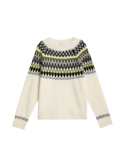 Fair Isle Crew Neck Relaxed Jumper