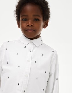 Pure Cotton Christmas Tree Shirt (2-8 Yrs)