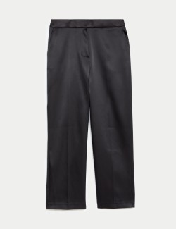 Satin Straight Leg Trousers