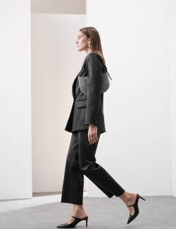 Satin Straight Leg Trousers