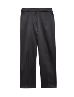 Satin Straight Leg Trousers