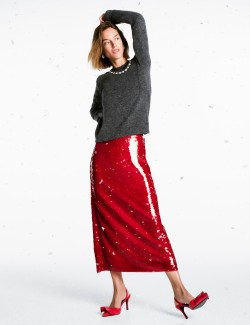 Sequin Midaxi Pencil Skirt