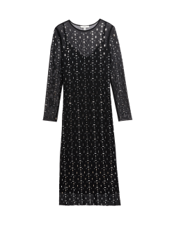 Embellished Midaxi Column Dress