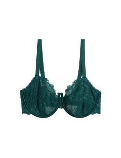 Anelli Embroidered Wired Balcony Bra F-H