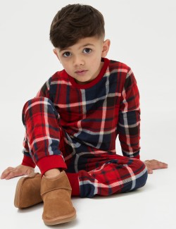 Fleece Checked Pyjamas (1-16 Yrs)