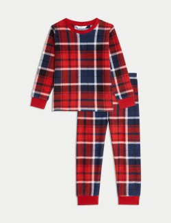 Fleece Checked Pyjamas (1-16 Yrs)