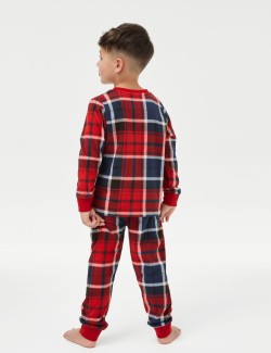 Fleece Checked Pyjamas (1-16 Yrs)