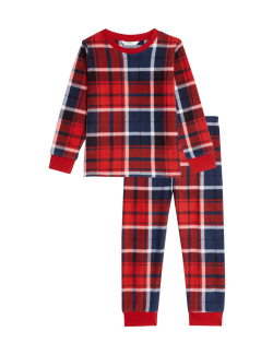 Fleece Checked Pyjamas (1-16 Yrs)