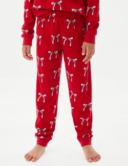 Christmas Fleece Bow Pyjamas (1-16 Yrs)