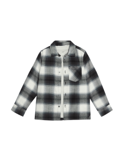 2pc Cotton Rich Check Shirt and T-Shirt Set (2-8 Yrs)