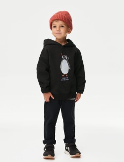 Cotton Rich Penguin Hoodie (2-8 Yrs)