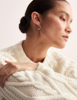 Pure Lambswool Textured Cable Knit Jumper