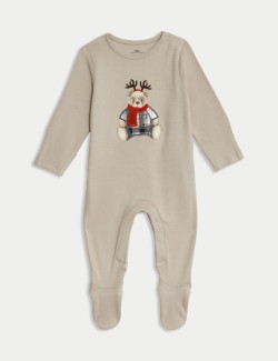 Kids' Spencer Bear™ Family Christmas Sleepsuit (6½lbs-3 Yrs)