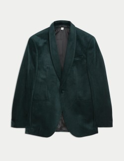 Slim Fit Velvet Jacket