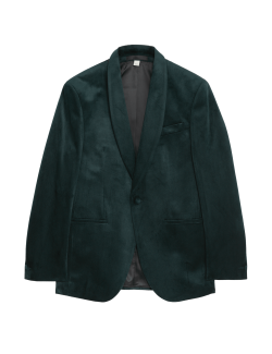 Slim Fit Velvet Jacket