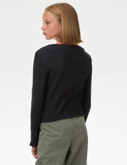 Cotton Rich Ribbed Top (6-16 Yrs)