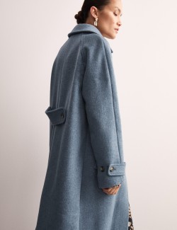 Pure Wool Longline Trench Coat