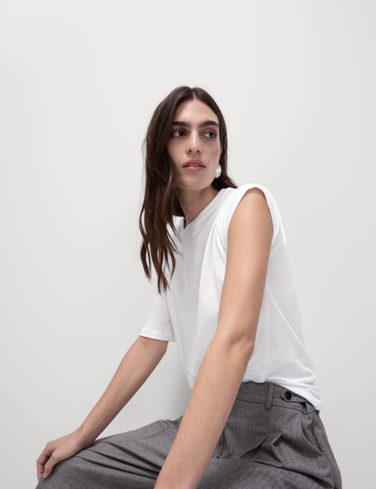 Volné tričko z bavlny a modalu