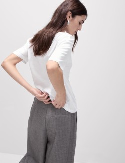 Volné tričko z bavlny a modalu