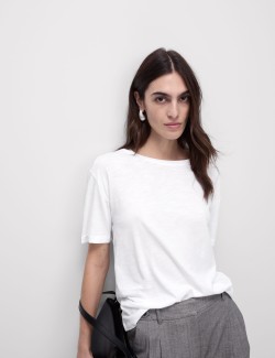 Volné tričko z bavlny a modalu