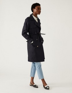 Double Breasted Trench Coat...