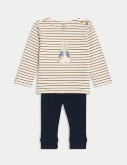 Dvoudílný outfit s motivem Peter Rabbit™ a vysokým podílem bavlny (0–3 roky)