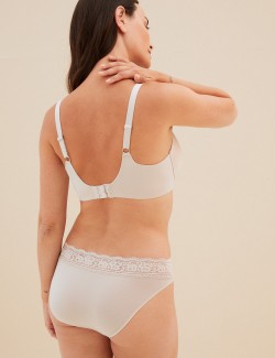 Krajkové kalhotky z bavlny s lycrou, 5 ks v balení