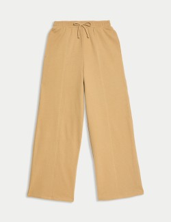 Pure Cotton Wide Leg Joggers