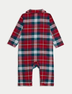 Kids' Checked Family Christmas Romper (0-3 Yrs)