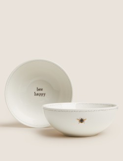 Set of 2 Bee StayNew™ Cereal Bowls