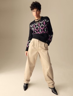 Fair Isle Jumper With Wool