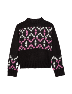 Fair Isle Jumper With Wool