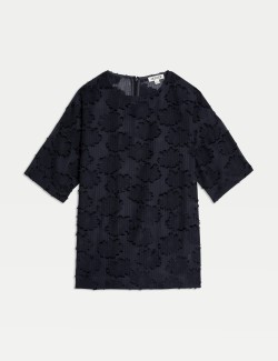 Floral Jacquard T-Shirt